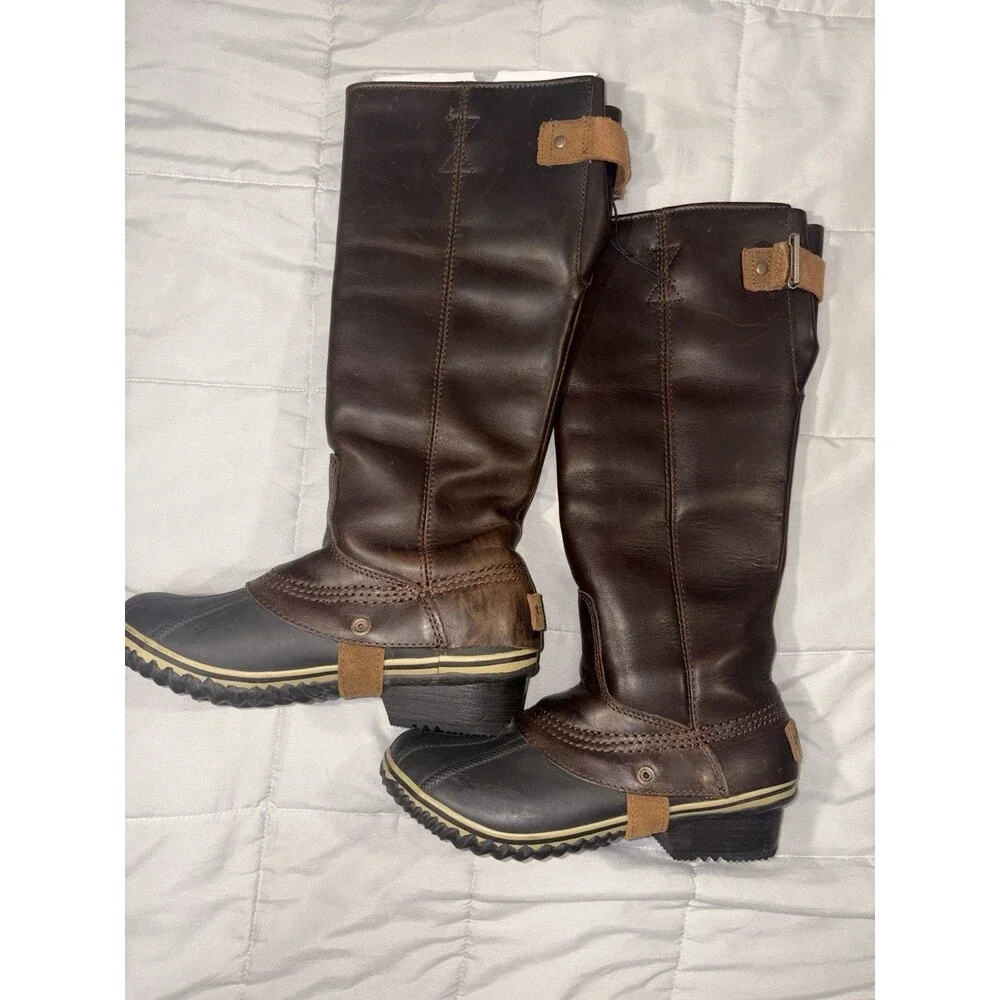 New Sorel Slimpack Tall Equestrian Riding boots Sz 7.5